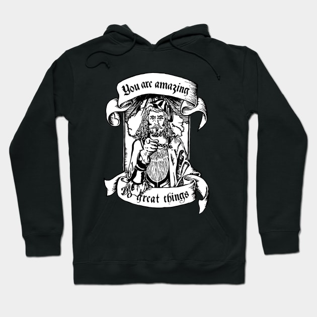 Albrecht Durer The Motivator Hoodie by GRIM GENT